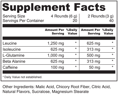 Supplement Facts4- Become Solid